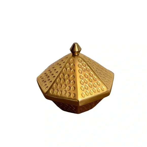 IKEA GOKVÄLLA 605.420.33 Ramadán Collection Gold Tone Aluminum Serving Bowl - Picture 1 of 12